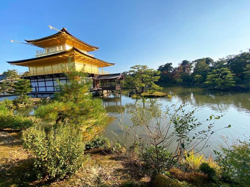 Kintaku-ji, "The Golden Pavilion," or "Golden Temple" of Kyoto
